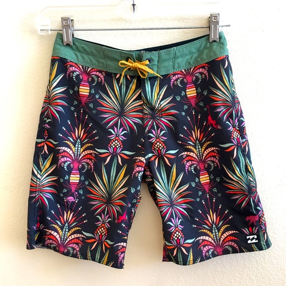 Billabong Recycler Sundays Pro Board Short 24 Green Black Multi Colors - Picture 1 of 4